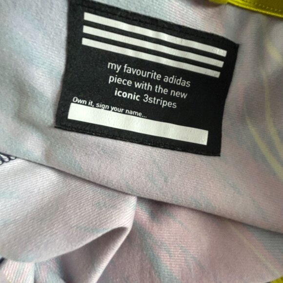 Adidas Womens Colorful Abstract 3 Stripes Full-Zip Track Jacket Small Active - Picture 4 of 9